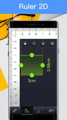 Ruler & Bubble Level android App screenshot 1